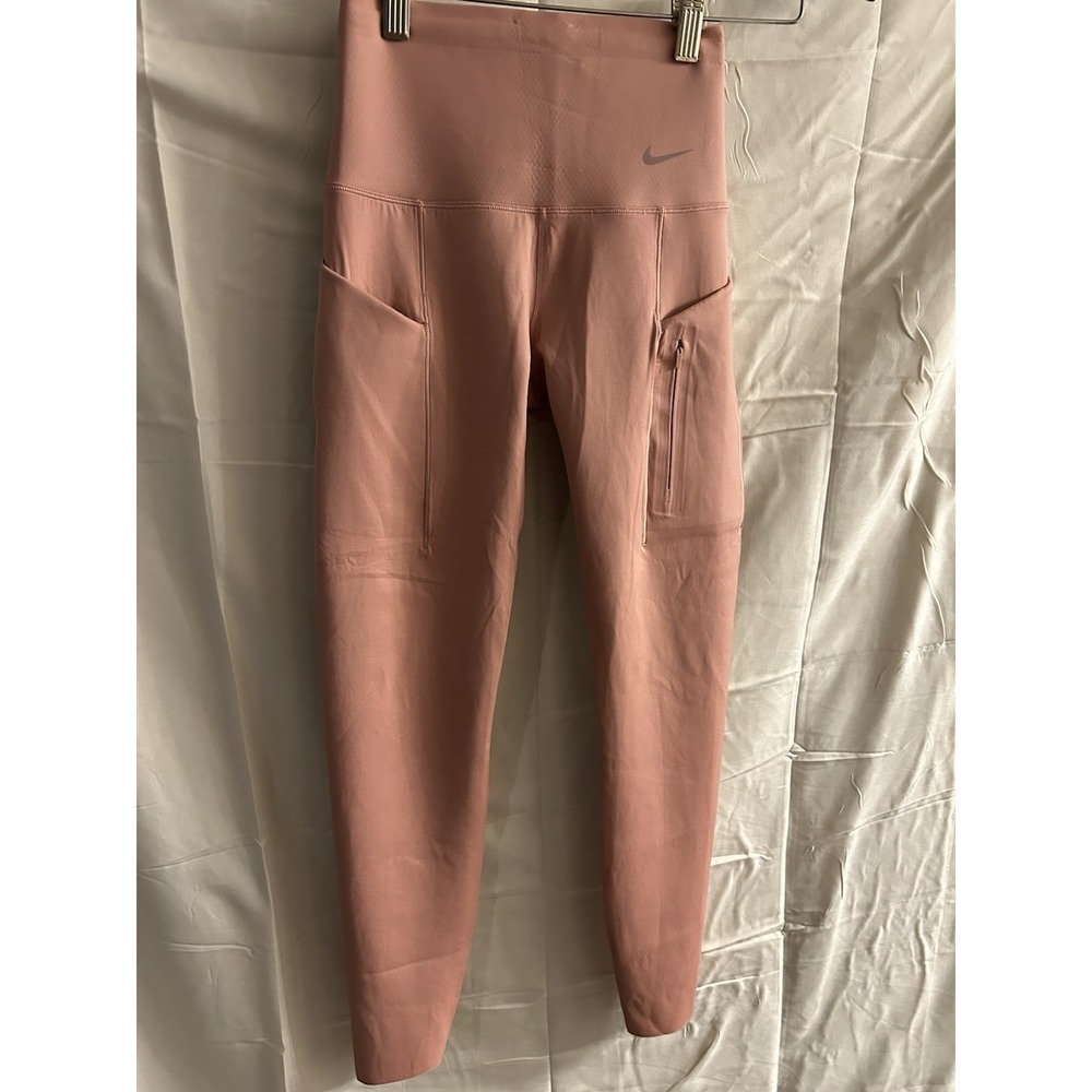 New XS Nike Dri-Fit Pale Pink Go Legging #1810*8 (dd)